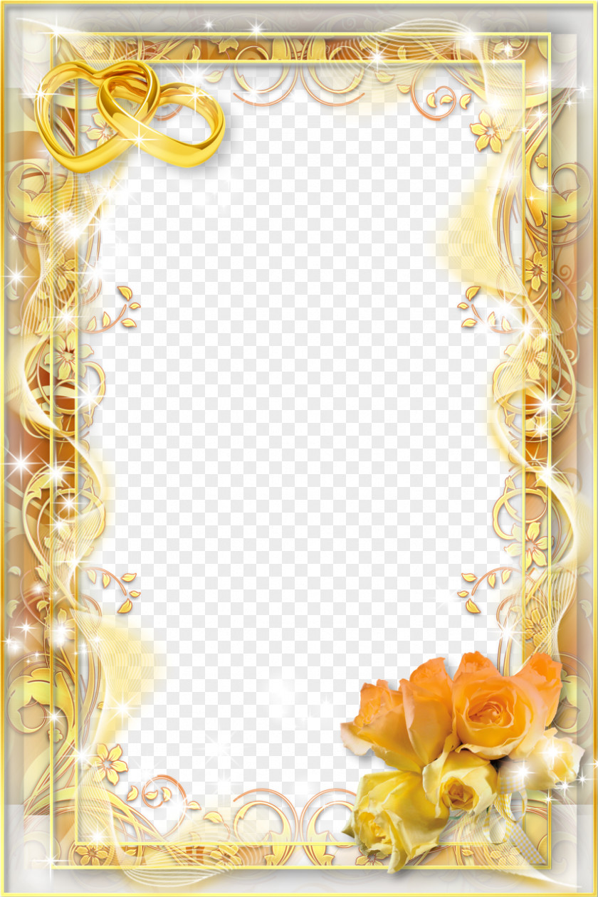 Wedding Frame Invitation Picture PNG