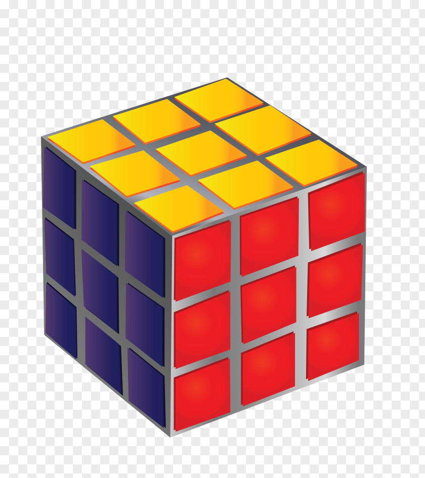 Color Cube Toy Rubiks Euclidean Vector Three-dimensional Space PNG