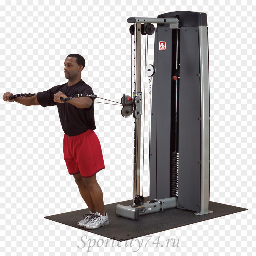 Fitness Equipment Exercise Cable Machine Human Back Body PNG