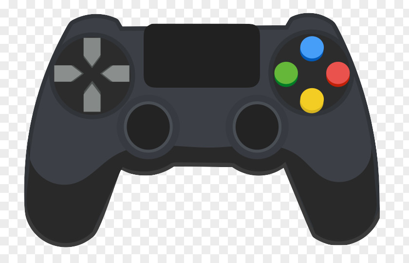 Gamepad PlayStation 4 3 Black DualShock Game Controllers PNG