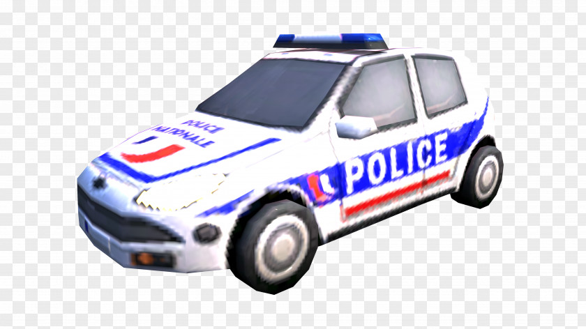 Police Car City Model PNG