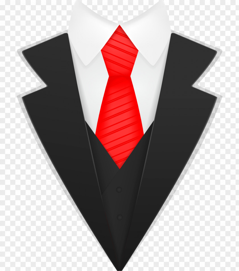 Suit Necktie Tuxedo Bow Tie Red PNG