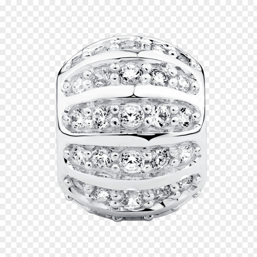 Cubic Zirconia Wedding Ring Silver Body Jewellery Bling-bling PNG