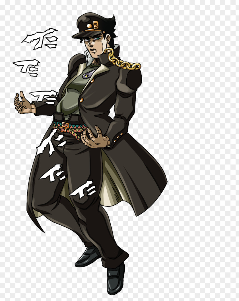 Jotaro Kujo Costume Design Cartoon Character PNG