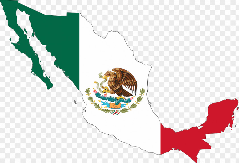 Piranha Clipart Flag Of Mexico Map Clip Art PNG