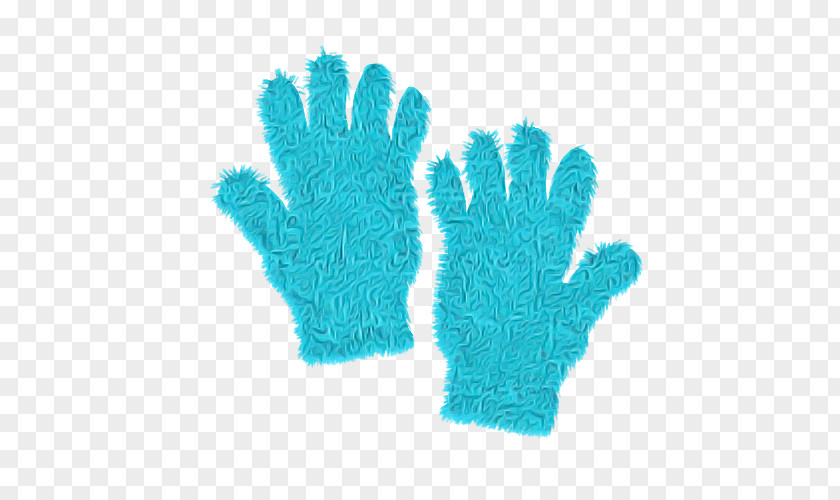 Glove Turquoise Hand Finger PNG