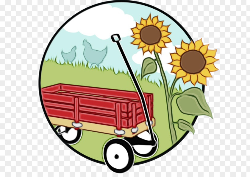 Wildflower Plant Transport Cartoon Mode Of Vehicle Clip Art PNG