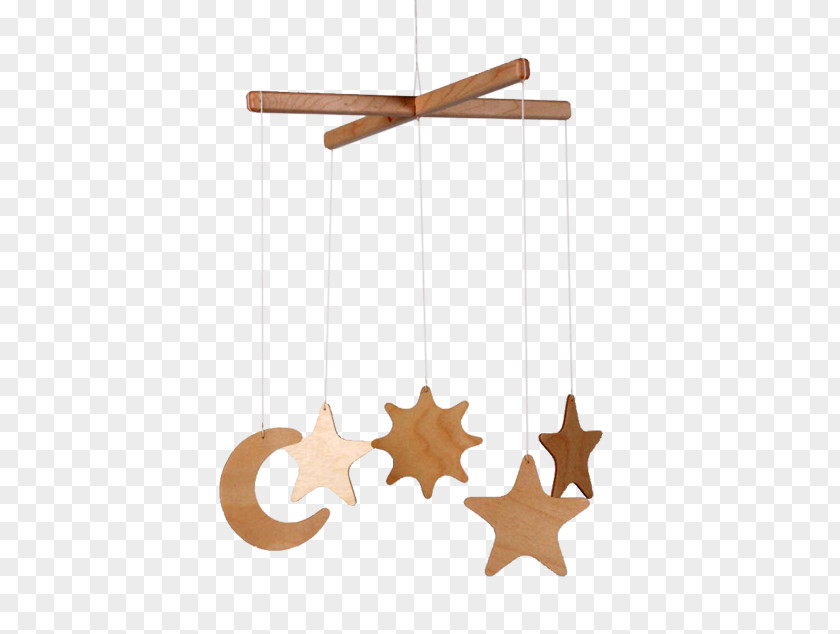 Baby Mobile Light Fixture Wood PNG