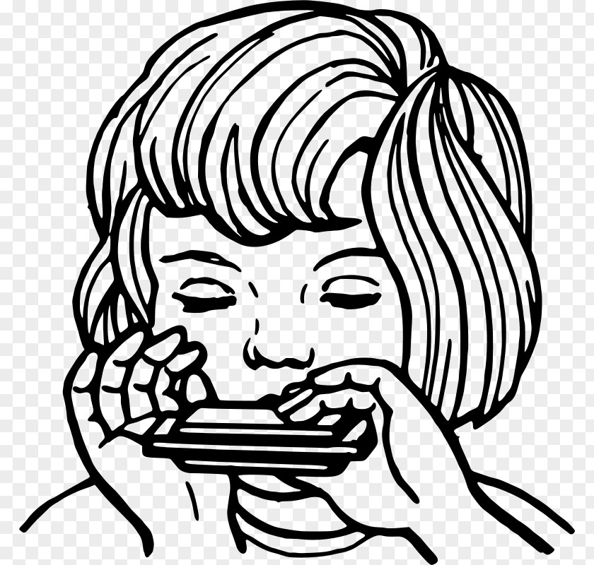 In Small Harmonica Drawing Stick Figure Clip Art PNG