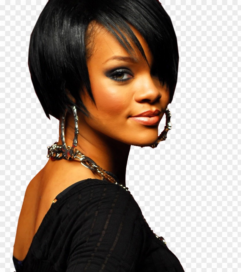 Rihanna Bob Cut Hairstyle Lob PNG cut Lob, rihanna clipart PNG