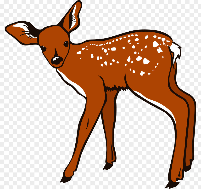 Cartoon Moose Clipart White-tailed Deer Clip Art PNG