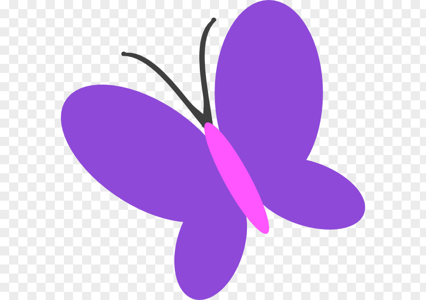 Pink Butterfly Shades Of Purple Clip Art PNG