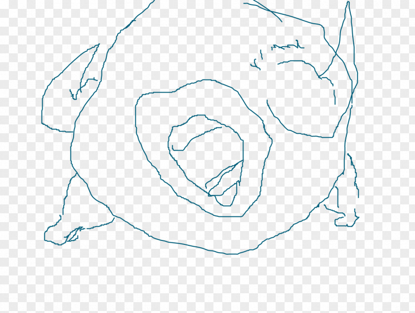 Screaming Mouth Line Art Mammal Sketch PNG
