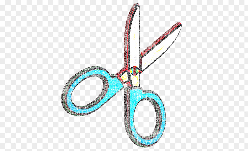 Turquoise Scissors PNG