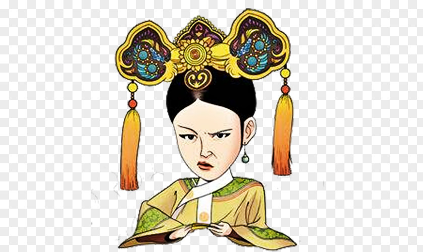 Cartoon Arrogant Goddess Jiang Xin Empresses In The Palace Concubine Hua U534eu5983 Sticker PNG