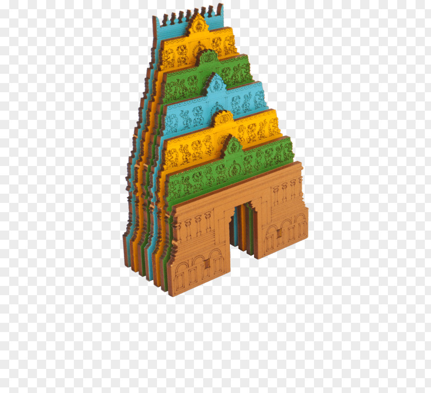 Hinduism Gopuram Vimana Toy Paper PNG