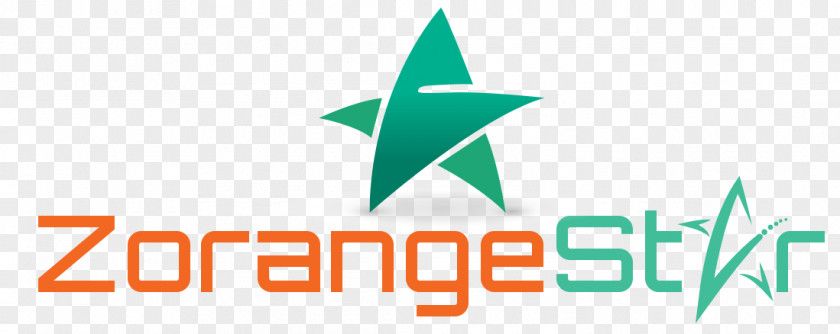 Orange Star Logo Brand Green PNG