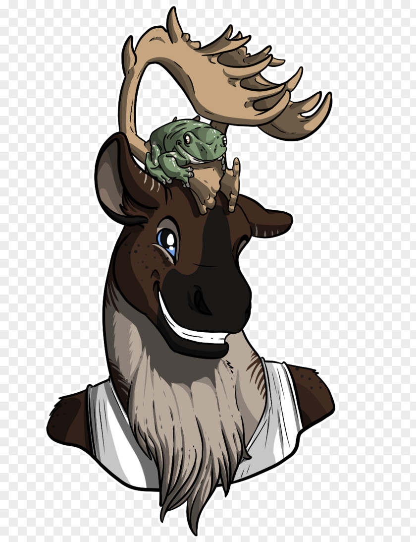 Reindeer Horse Cattle Illustration Mammal PNG
