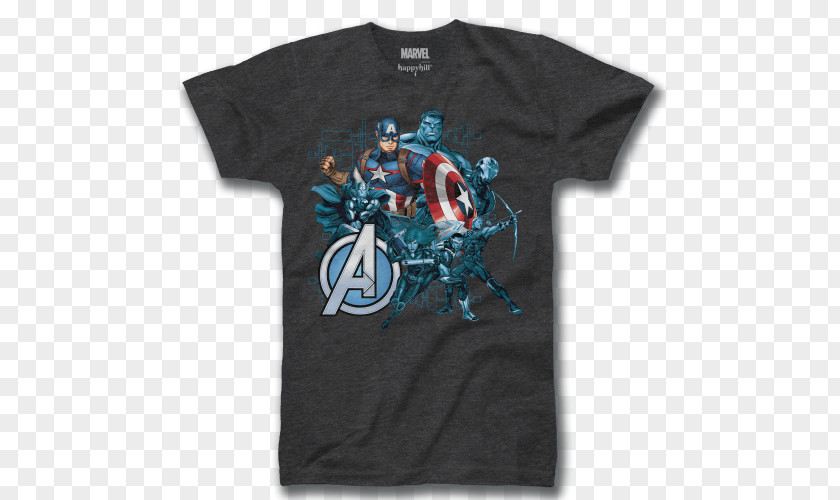 Avengers Team T-shirt Hoodie Sleeve Nightwear PNG
