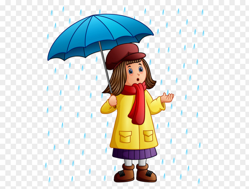 Cartoon Umbrella Rain PNG
