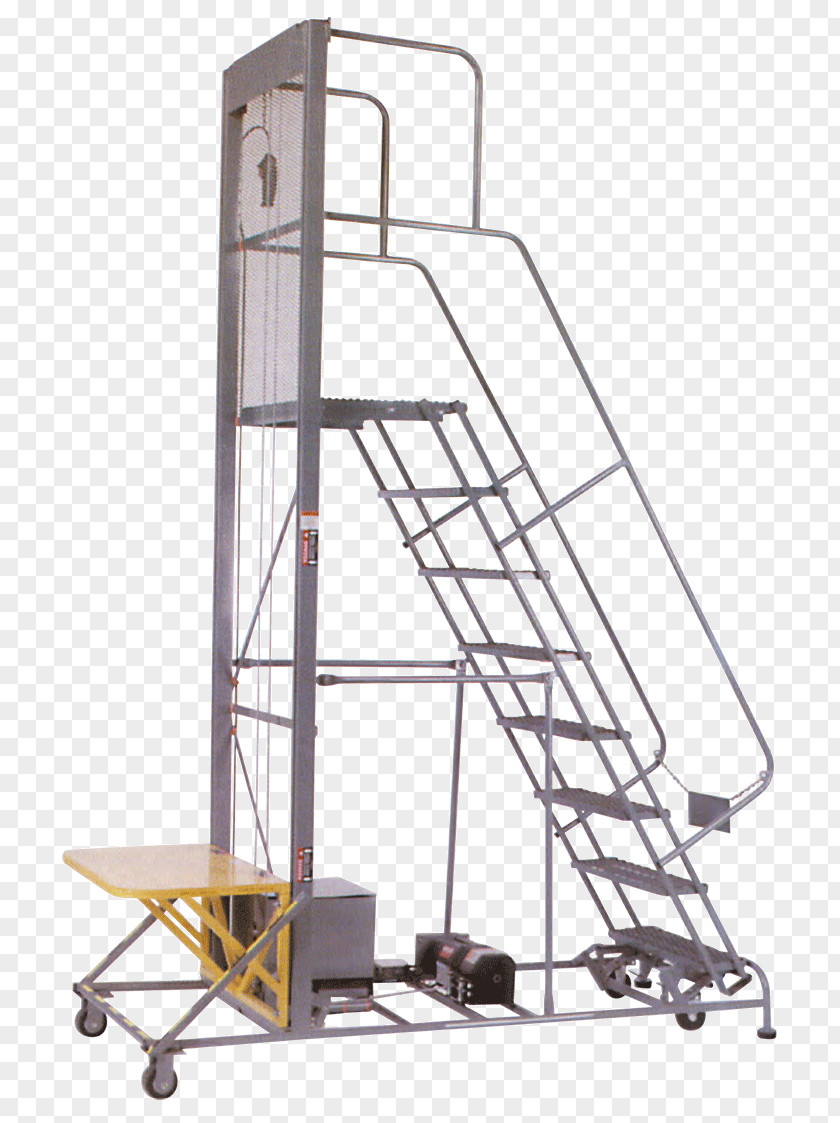 Ladder Lift Table Elevator Warehouse Stairs PNG