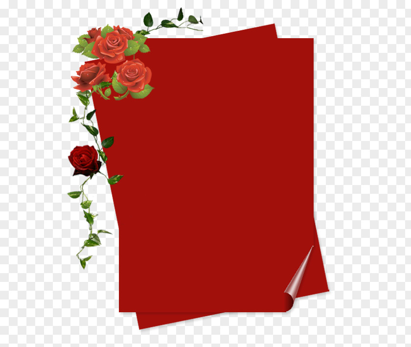 Letter Paper Garden Roses Adobe Photoshop Psd GIF PNG
