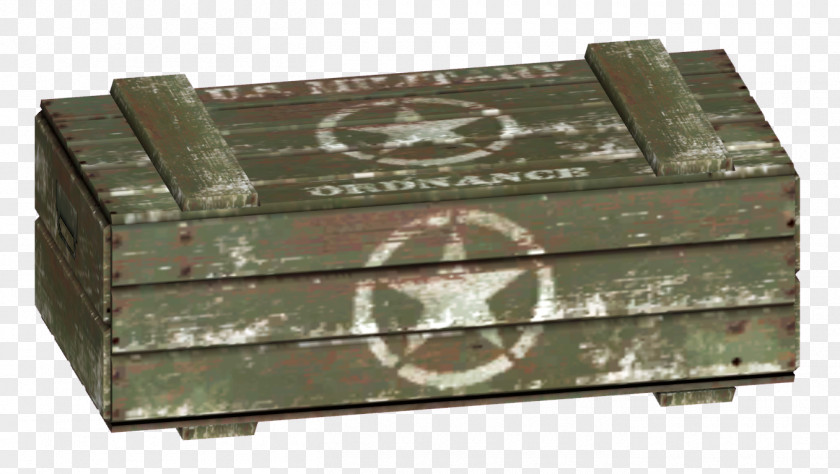 Military Fallout: New Vegas Crate Shipping Container Wooden Box PNG