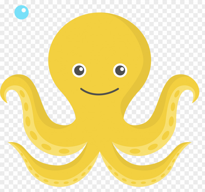 Design Octopus Yellow Clip Art PNG