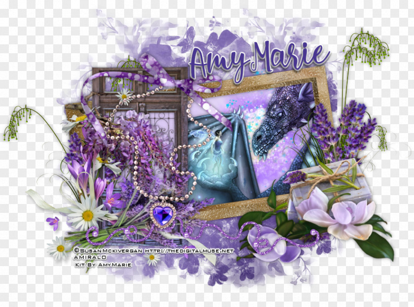 Floral Design English Lavender Flower Bouquet Purple PNG