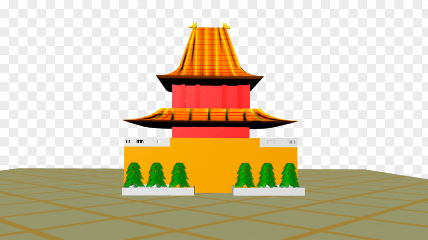 House 3d Cone PNG