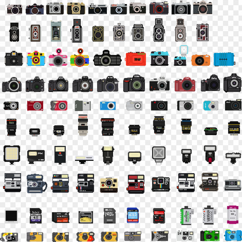 Pixel Art History Of The Camera Photography United States Lomography PNG