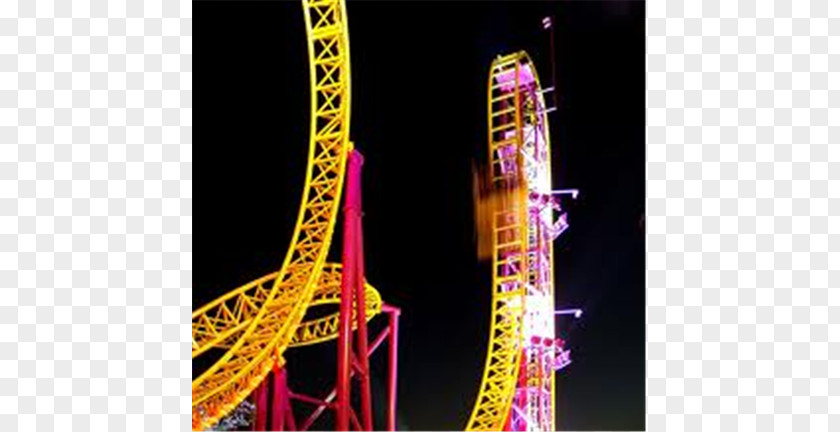 Roller Coaster Tourist Attraction Tourism Night PNG