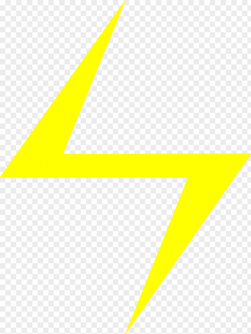 Yellow Lightning Bolt Clipart PNG