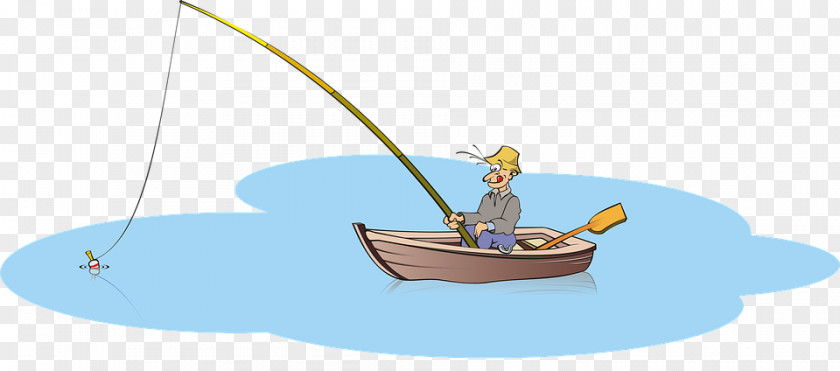 Comic Fisherman Angling Fishing License PNG