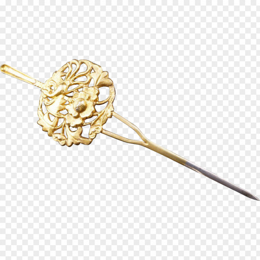 GOLD ROSE Hairpin Jewellery Gold Gilding Silver PNG