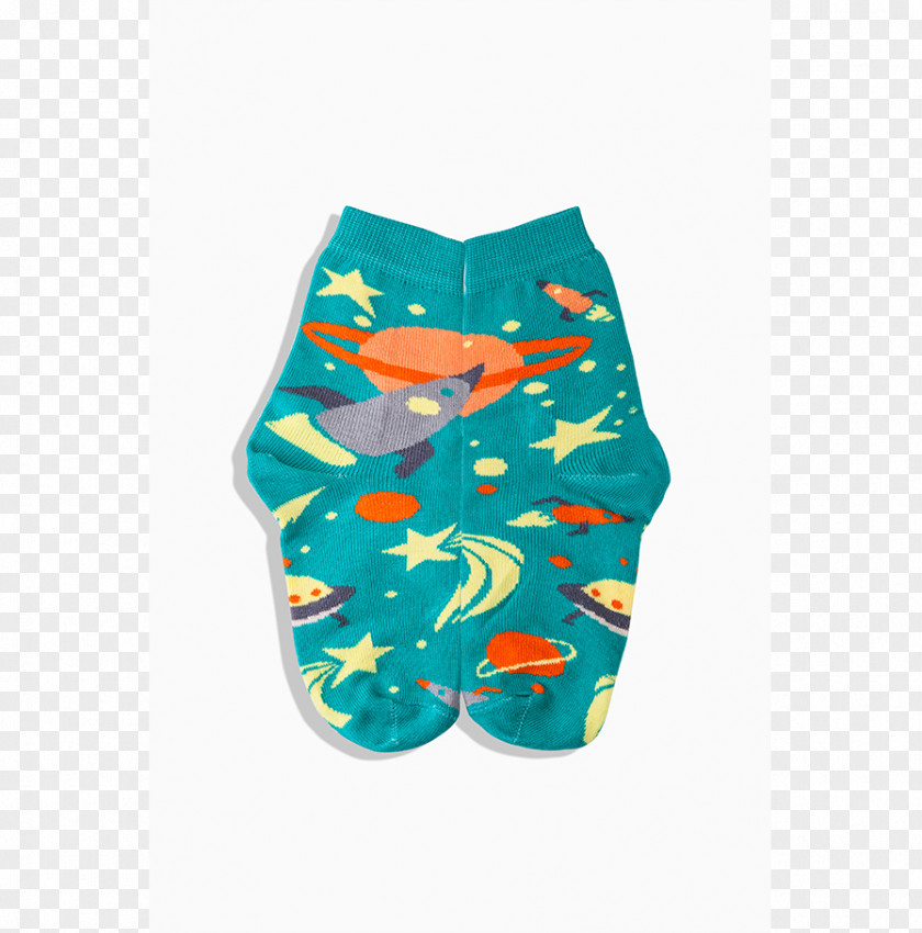 Summer Slipper Sock Shoe Shorts Turquoise PNG