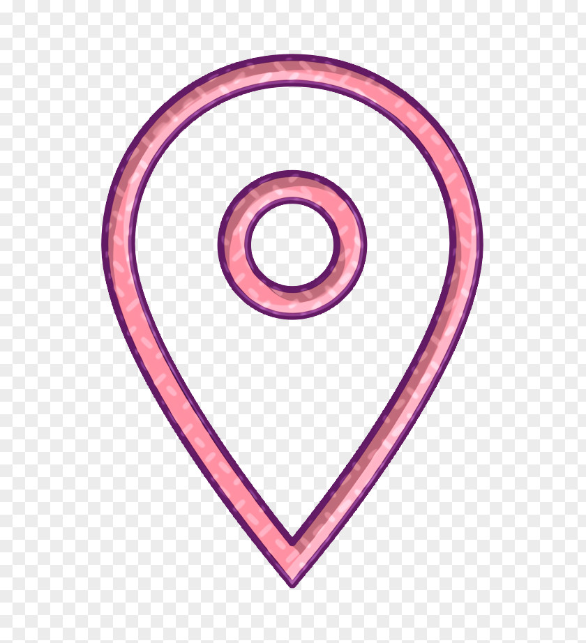 Symbol Pink Location Icon Map Marker PNG