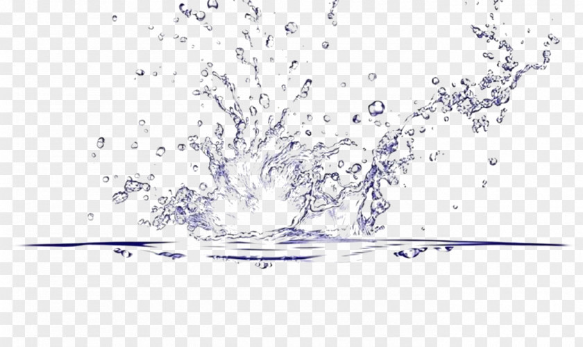 Water Splash Drop PNG