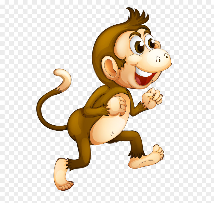 Cartoon Monkey Chimpanzee Clip Art PNG