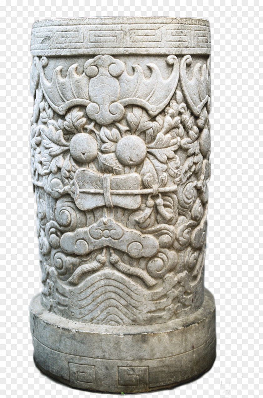 Chinese Wind Dragon Stone Pier Shizhu Tujia Autonomous County Carving Shidun Sculpture Column PNG