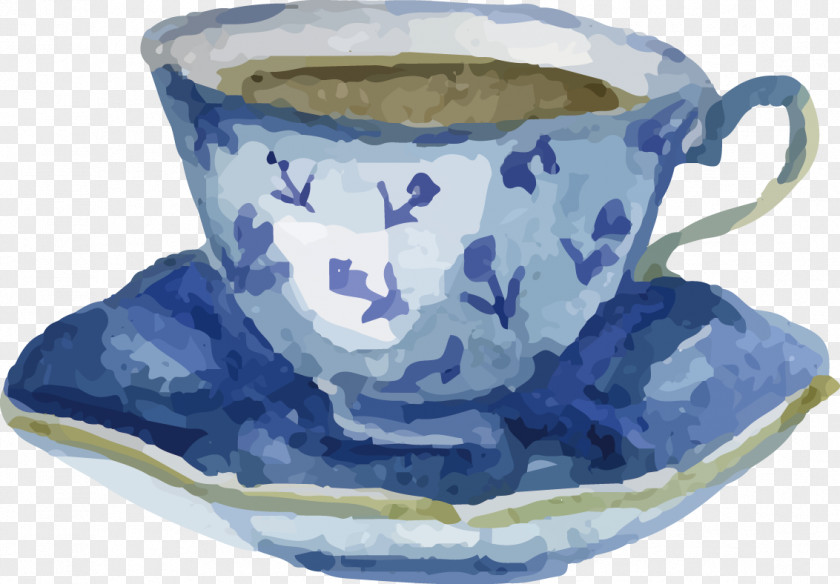 Coffee Vector Watercolor Painting Drawing PNG