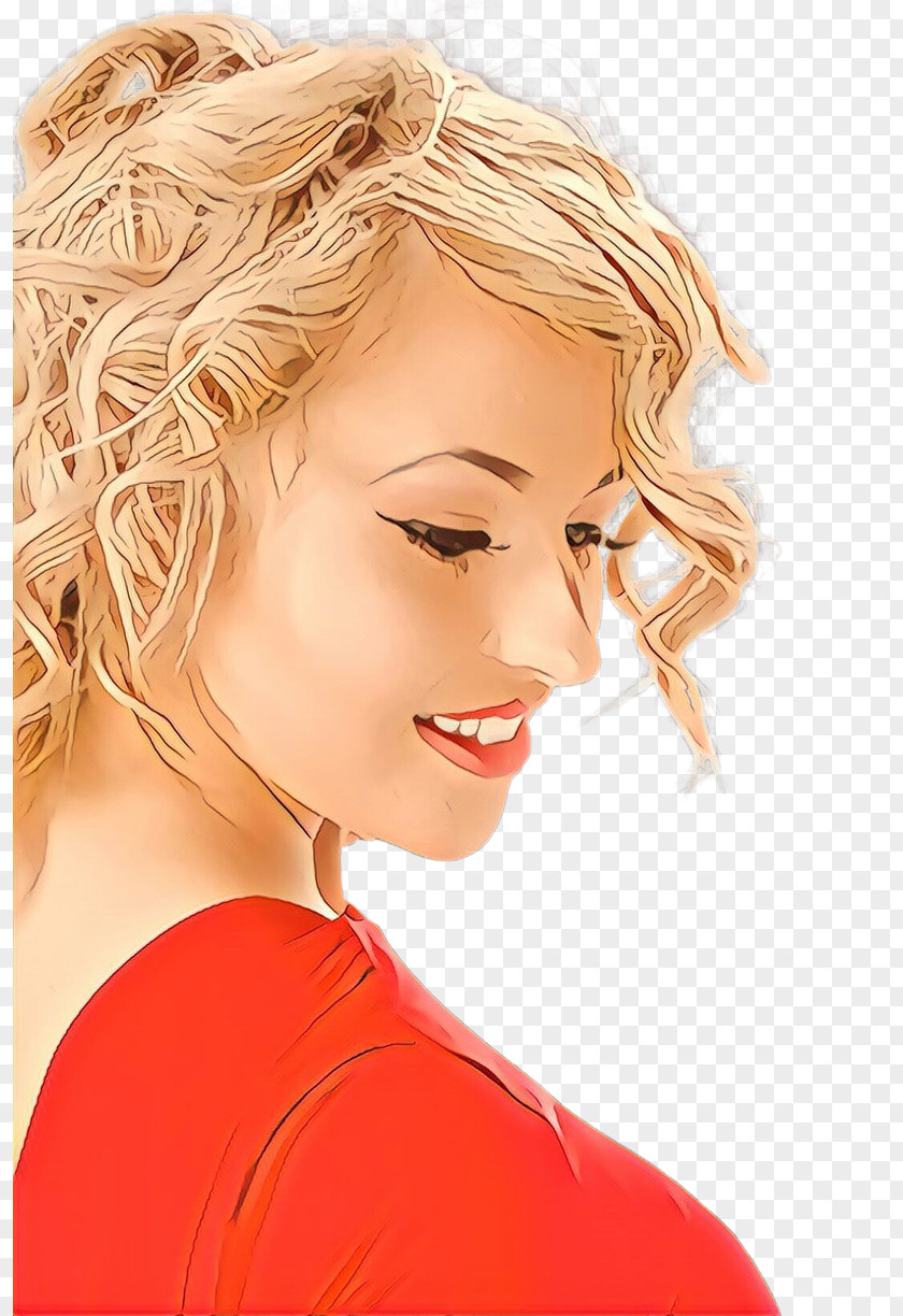 Ear Bob Cut Lips Cartoon PNG