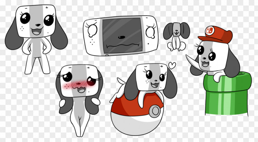 Nintendo Dalmatian Dog Switch Pro Controller Joy-Con Arms PNG