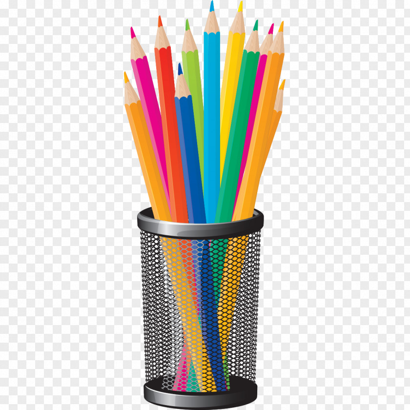 Pencil And Pen School Supplies Drawing PNG