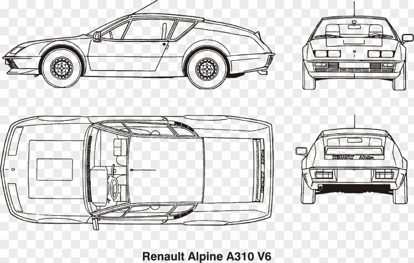 Renault Car Door Alpine A310 A110 PNG
