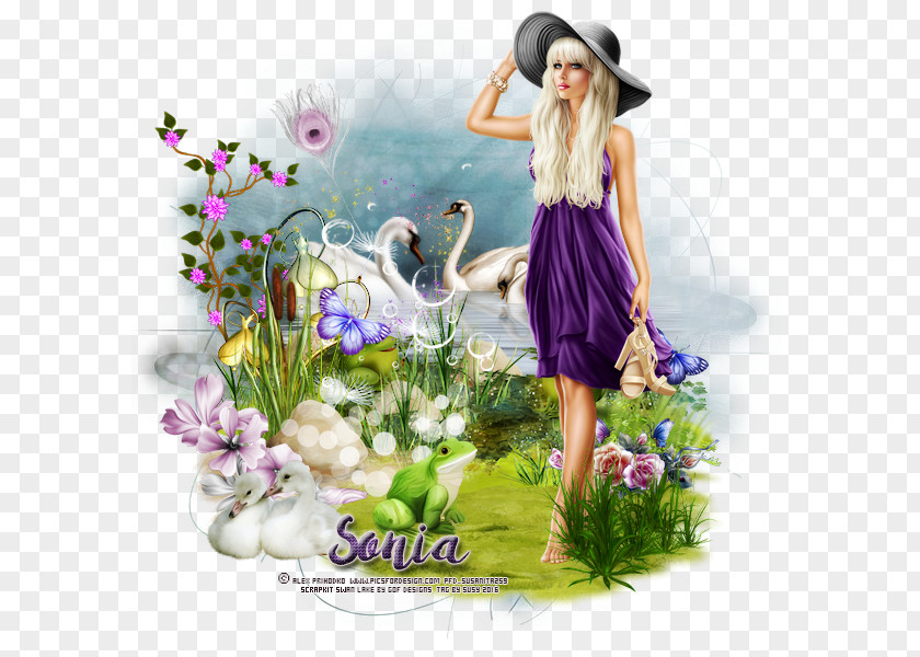Swan Lake Lilac Violet Purple Plant Fairy PNG