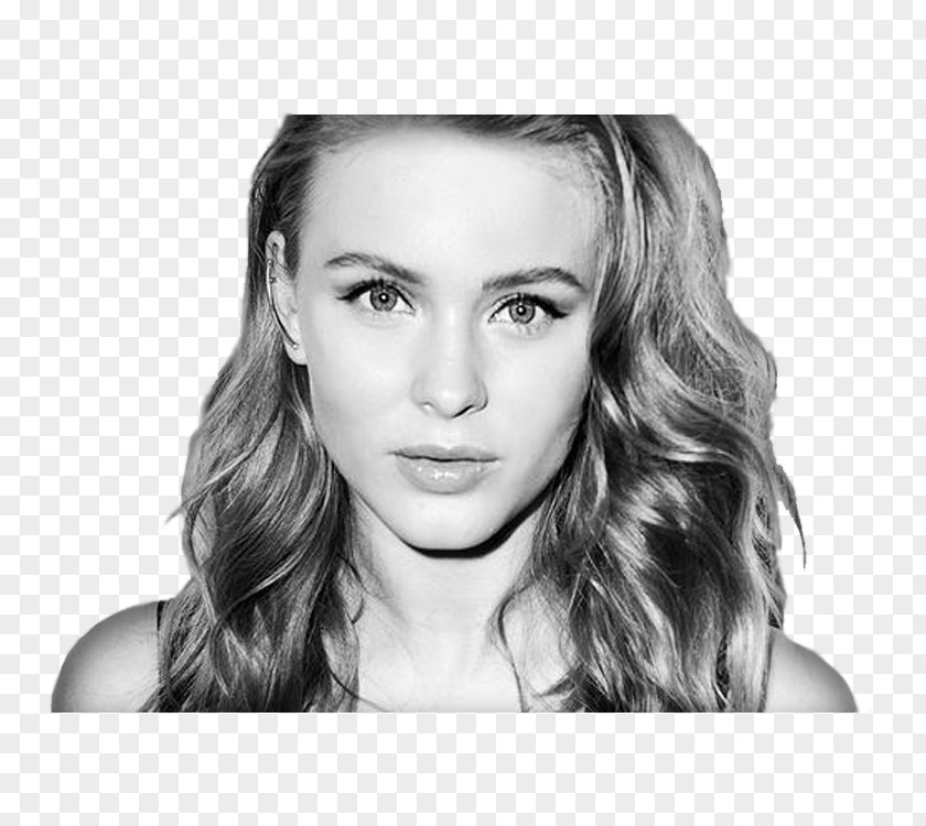 Zara Larsson Close Up PNG Up, grayscale photo of woman clipart PNG
