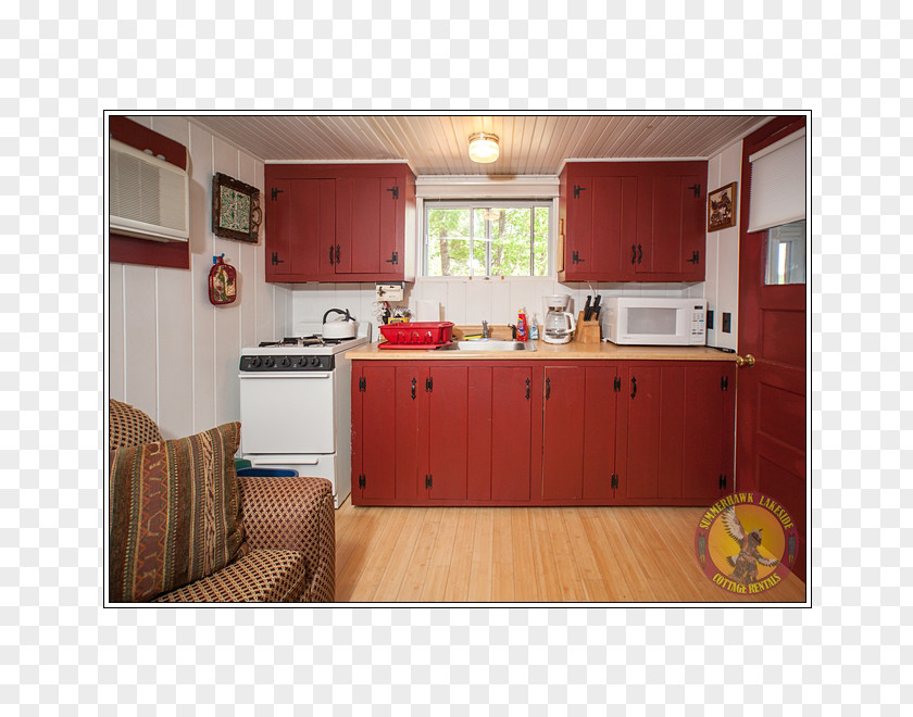 Cottage Apartment Living Room Kitchen PNG