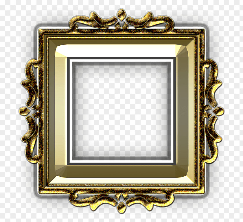 Gold Texture Picture Frames PNG