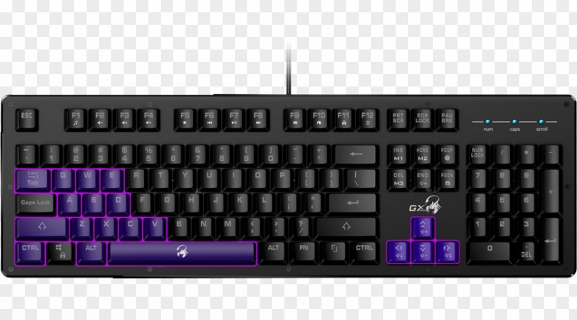 USB Computer Keyboard Genius 31310003400 Smart Gaming KB-110X Black GENIUS Scorpion K5 Tastatur Hintergrundbeleuchtet PNG